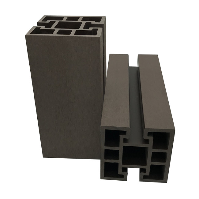 120x120mm Plastic Wood Fence Post Waterproof Garden WPC Fence from