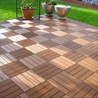 300x300mm outdoor floor tiles Co-extrusion WPC deck tiles